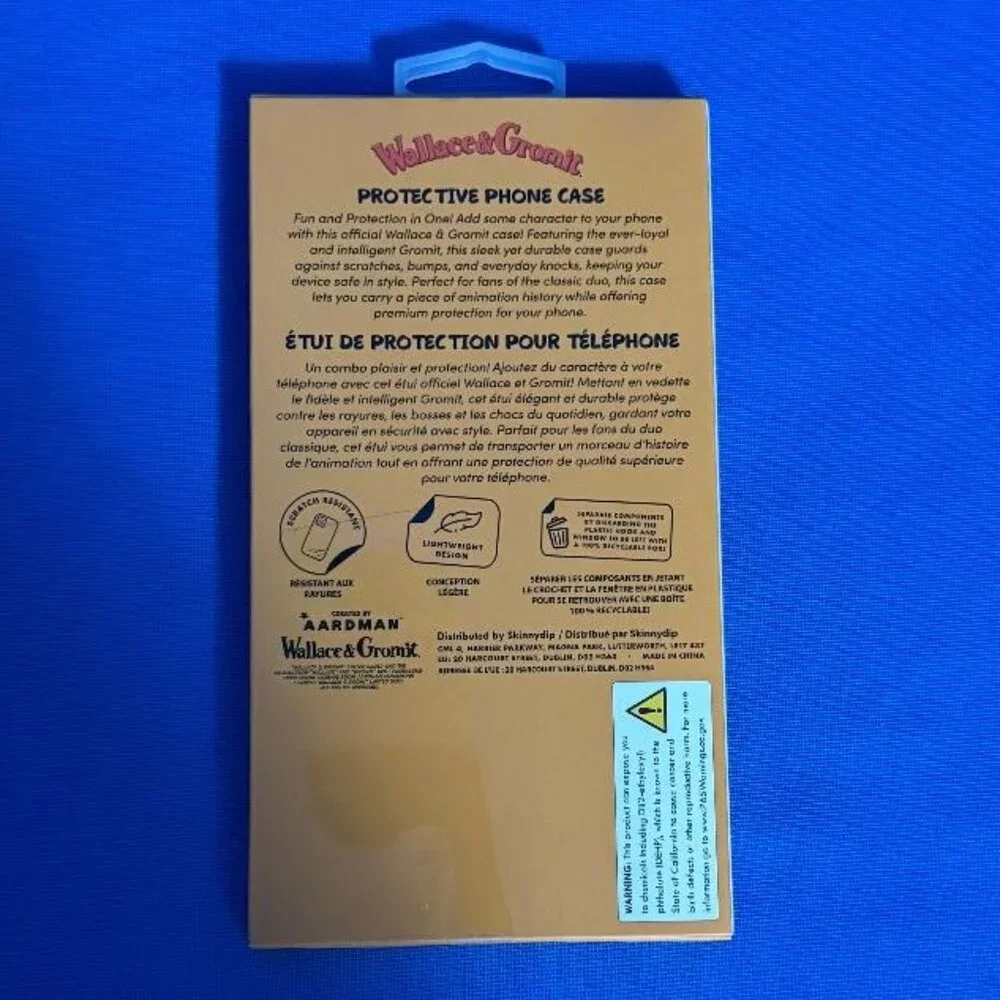 BRAND NEW WALLACE & GROMIT IPHONE 15 PRO MAX PHONE CASE ~ WIRELESS FAST CHARGING